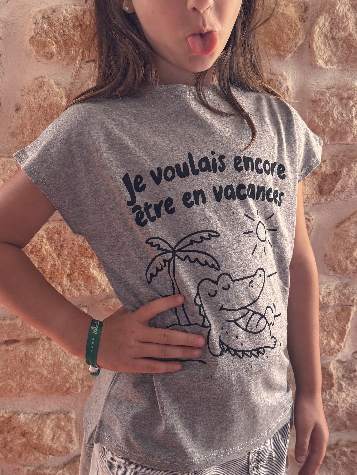 T-shirt Croco en vacances