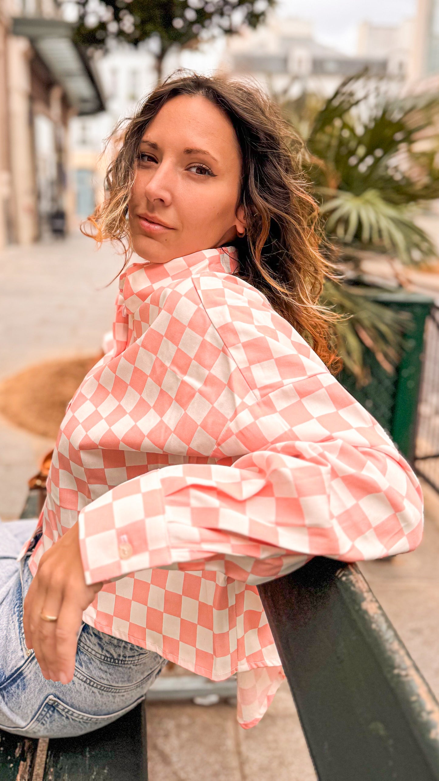 MINI JANE - Chemise courte oversize