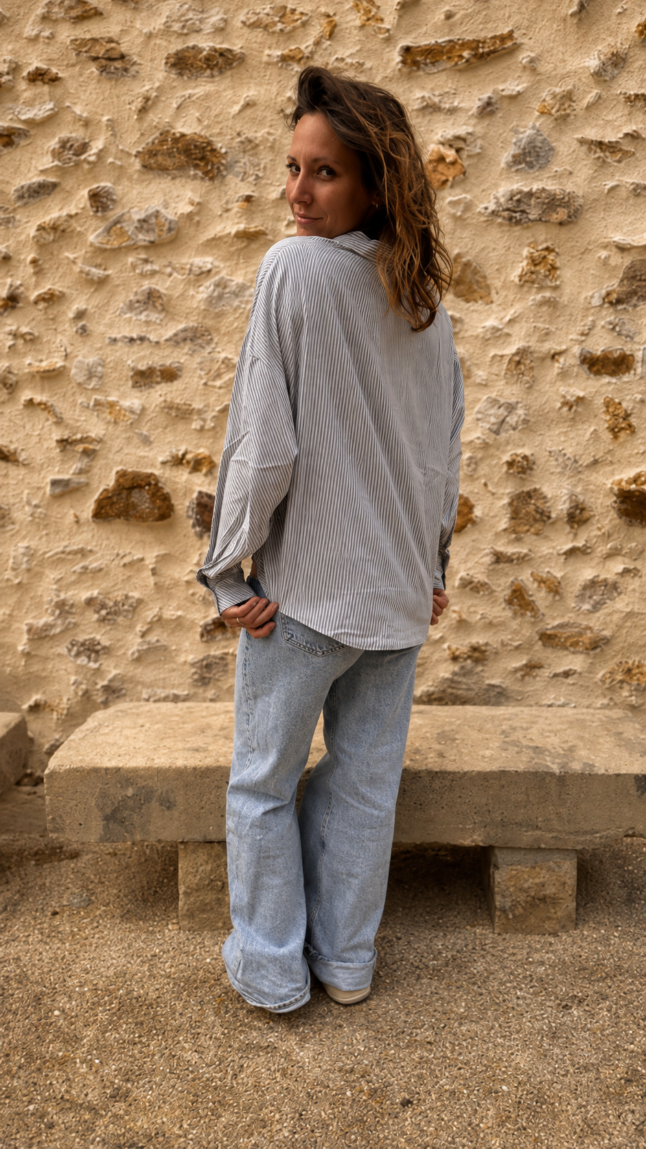 MINI JANE - Chemise courte oversize