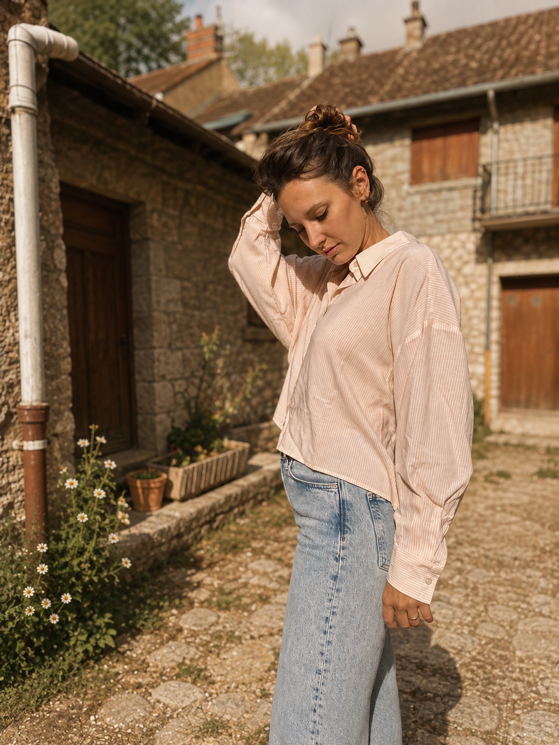 MINI JANE - Chemise courte oversize