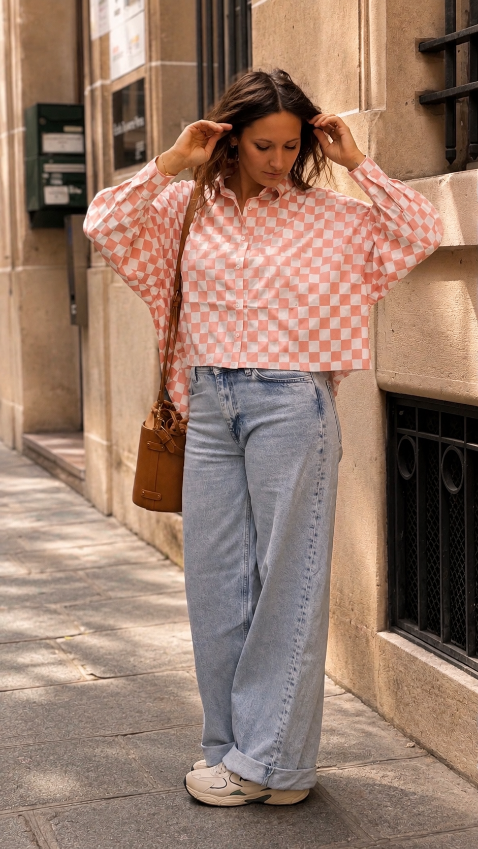 MINI JANE - Chemise courte oversize