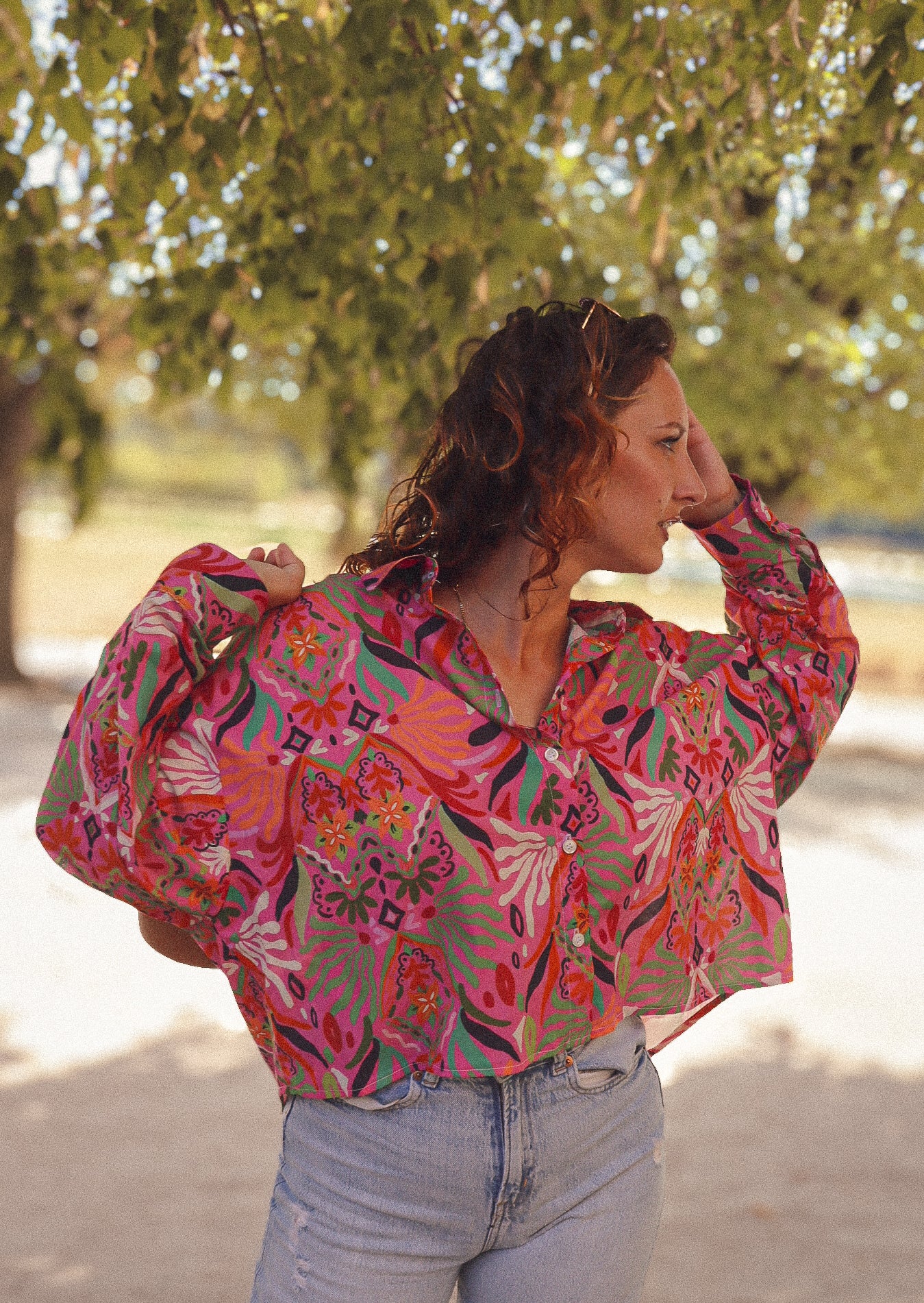 MINI JANE - Chemise courte oversize