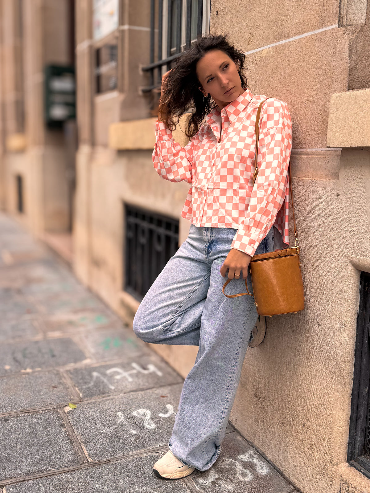 MINI JANE - Chemise courte oversize