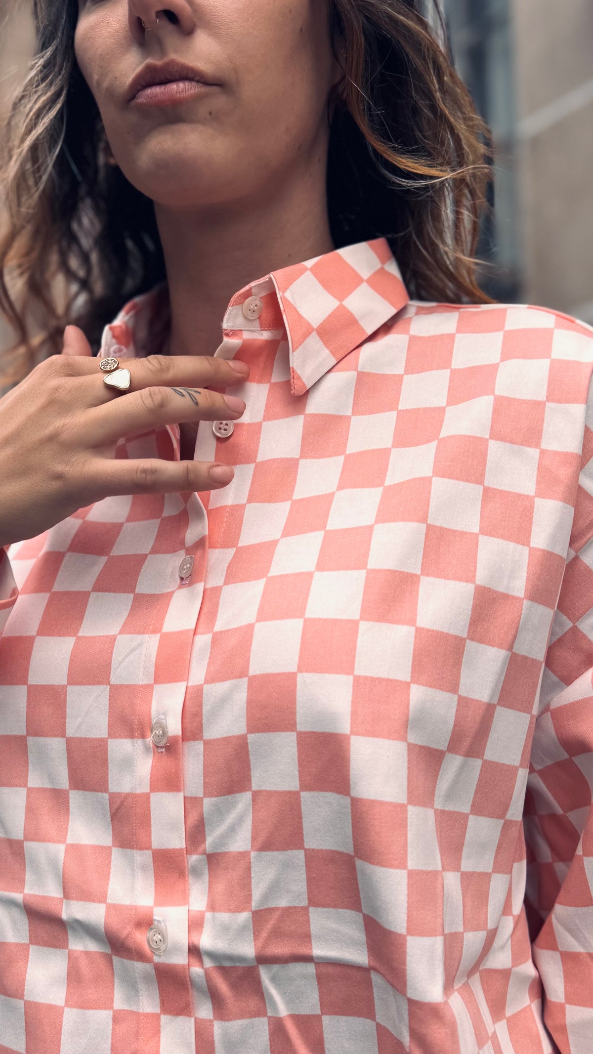 MINI JANE - Chemise courte oversize