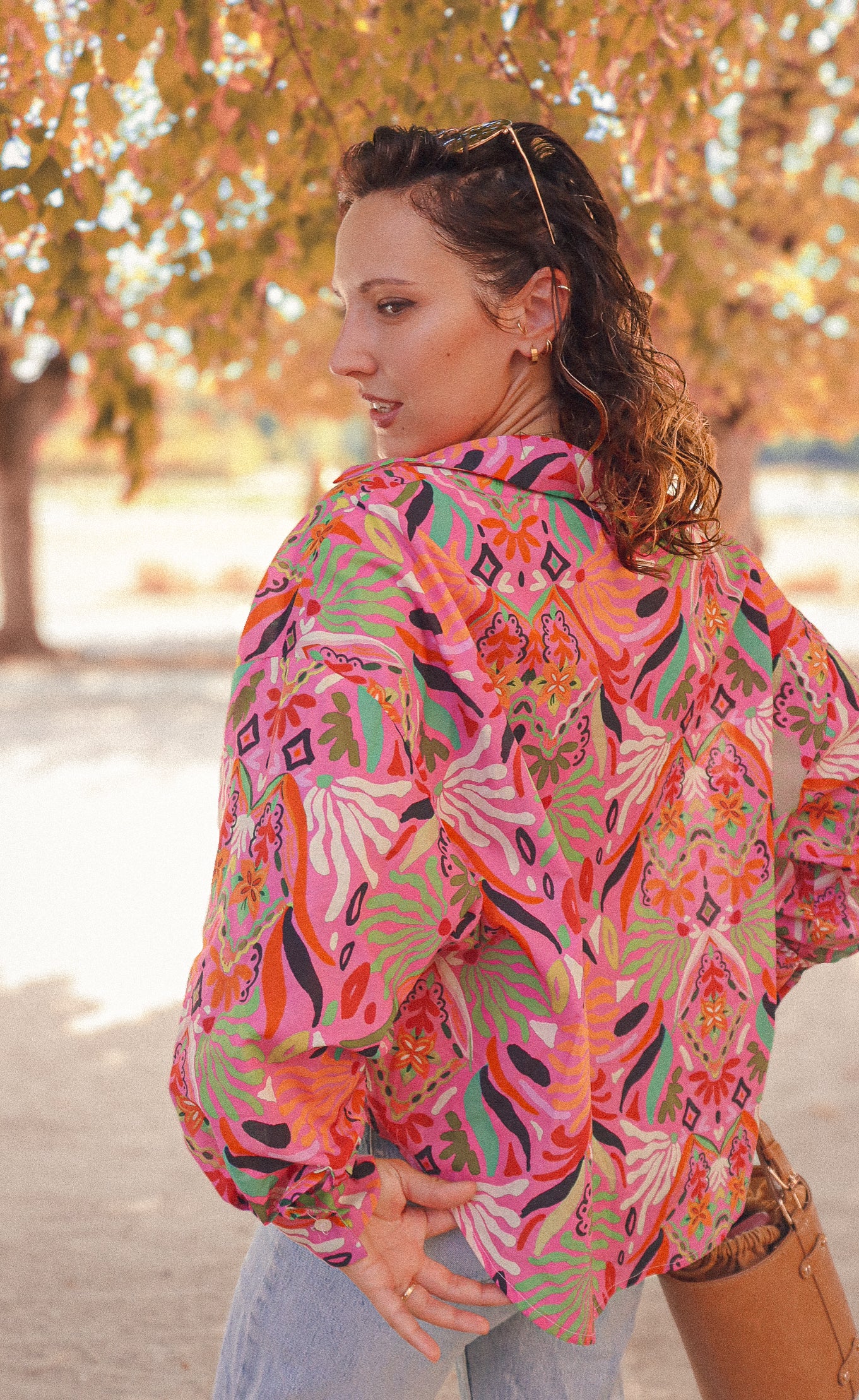 MINI JANE - Chemise courte oversize