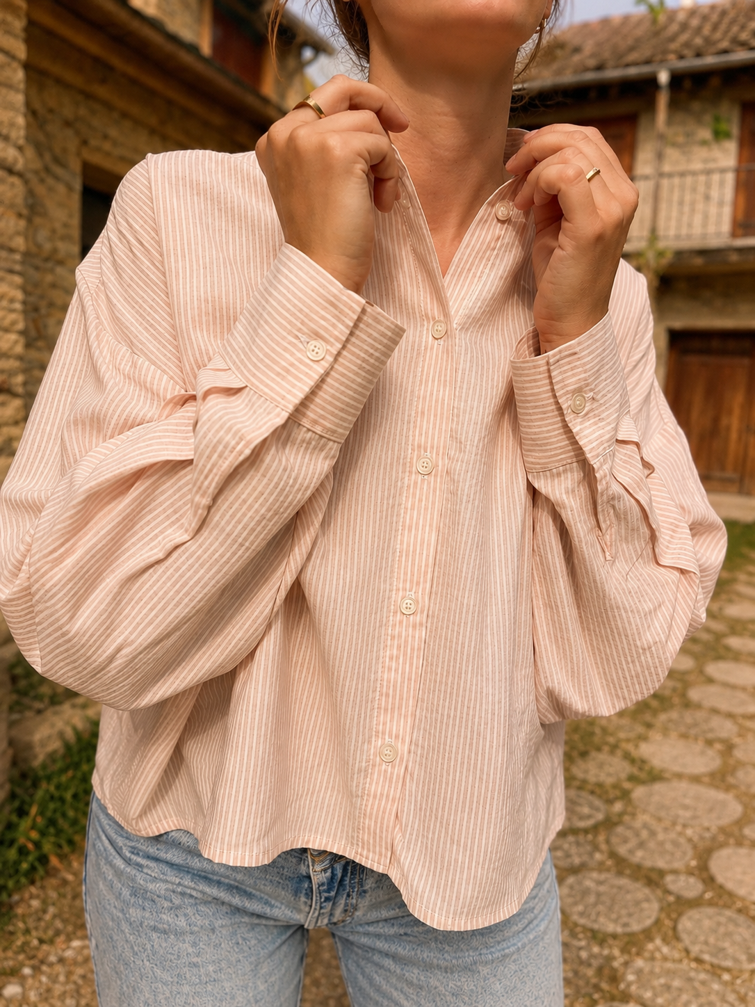 MINI JANE - Chemise courte oversize