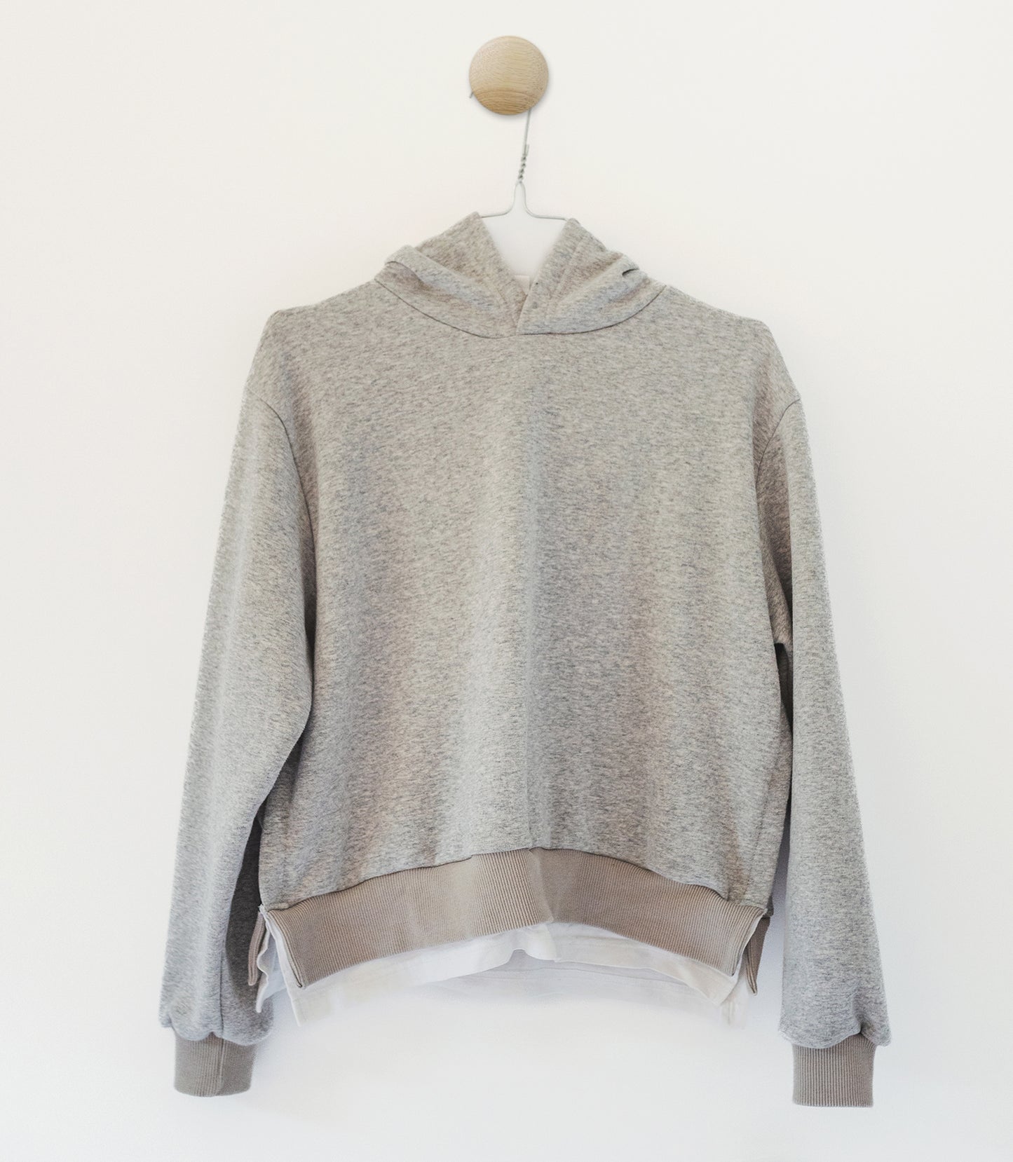 Hoodie gris et anthracite