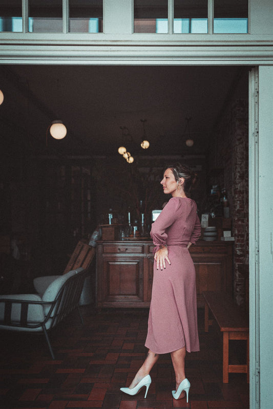 Robe Margaret - Vieux Rose